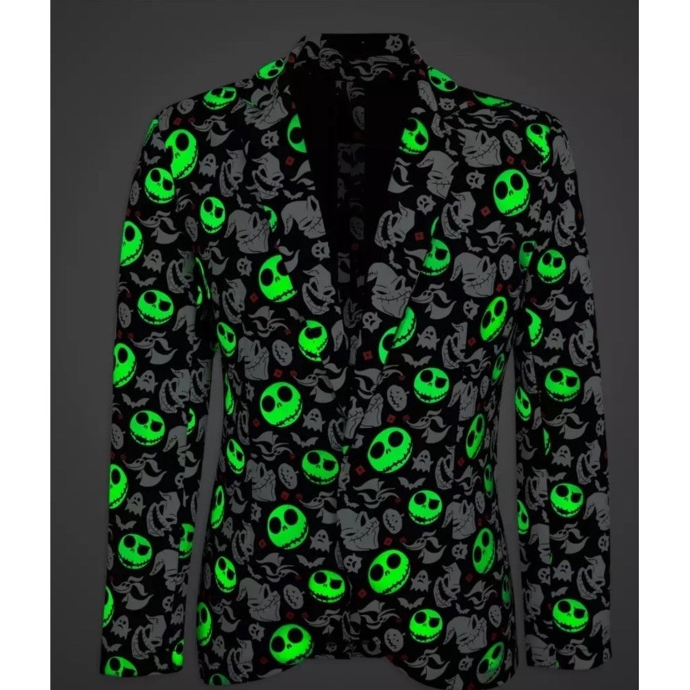 Disney The Nightmare Before Christmas Glow In The Dark Jacket Blazer Large‎ XL